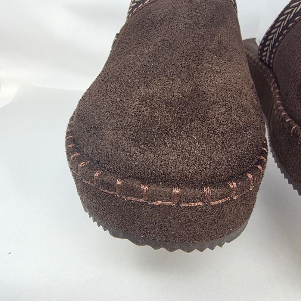 Skechers BOBS Keep It Cozy Women 9.5 114560 Chocolate Brown Slipper Clog Exc - Picture 12 of 16